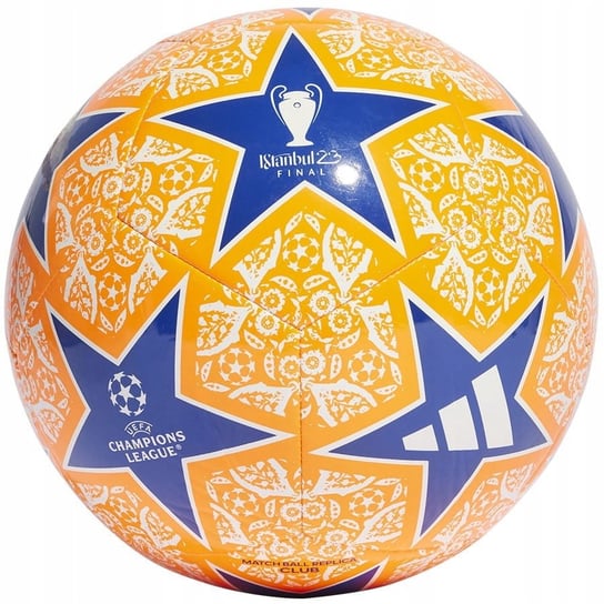 Adidas, Piłka nożna Finale Club HZ6926, pomarańczowo-granatowa, rozmiar 5 Adidas