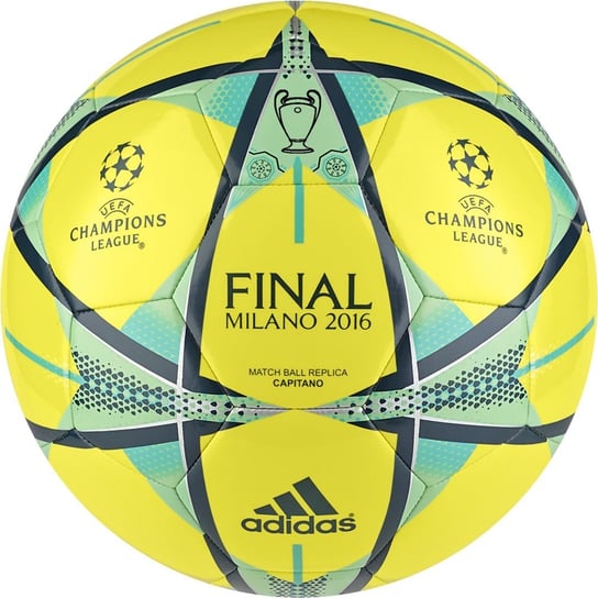 Adidas, Piłka nożna, Finale Milano Capitano AC5491, żółty, rozmiar 5 Adidas