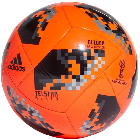Adidas, Piłka nożna, MŚ Telstar Mechta Knock Out Glider CW4685, pomarańczowy, rozmiar 5 Adidas