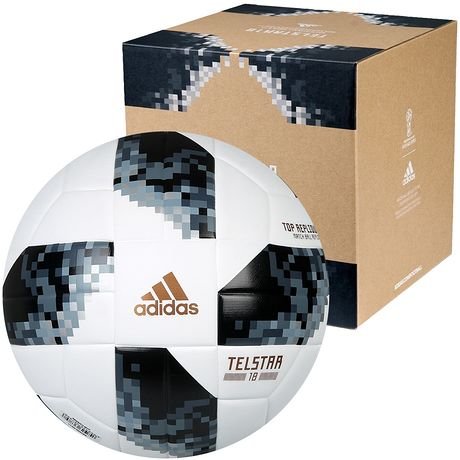 Adidas, Piłka nożna Telstar MŚ 2018 Top Replique, biały, rozmiar 4 Adidas