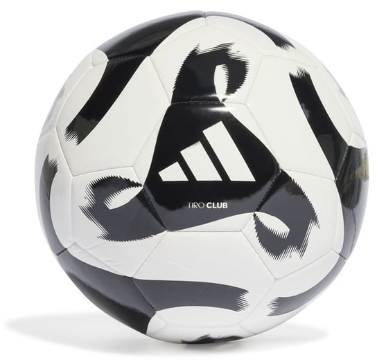 Adidas, Piłka nożna Tiro Club HT2430, biało-czarna, rozmiar 5 Adidas