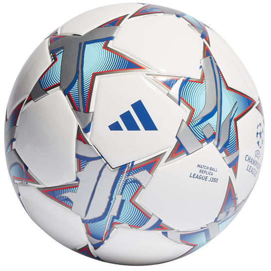 Adidas, piłka nożna UCL 23/24 League IA0941, biało-srebrna, rozmiar 4 Adidas