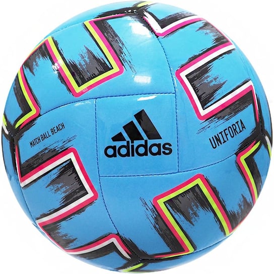 Adidas, Piłka nożna, Uniforia Euro 2020 OMB Beach FH7347, niebieski, rozmiar 5 Adidas