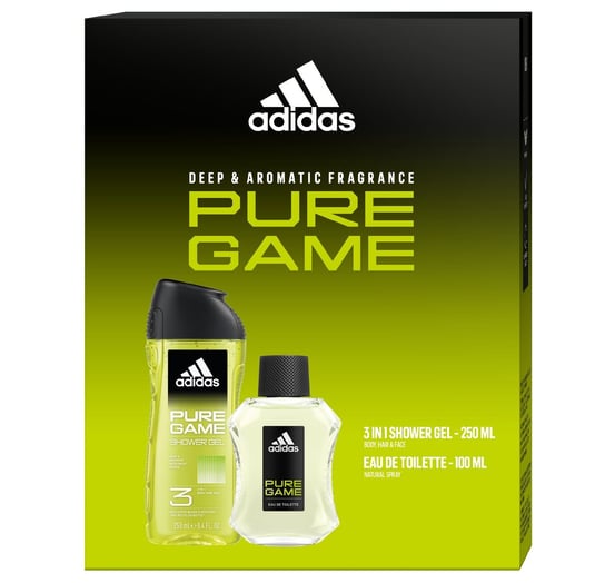Adidas, Pure Game, zestaw prezentowy Kosmetyków, 2 Szt. Adidas