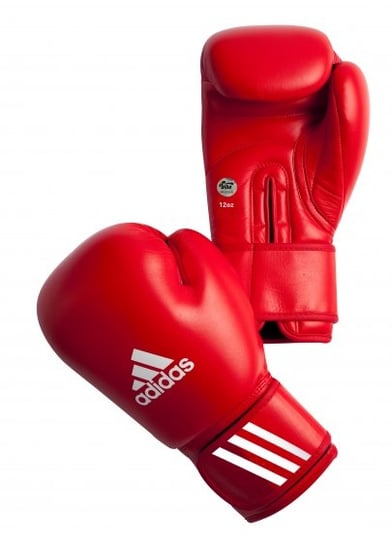 Adidas, Rękawice bokserskie, Aiba czerwone, 12 oz Adidas
