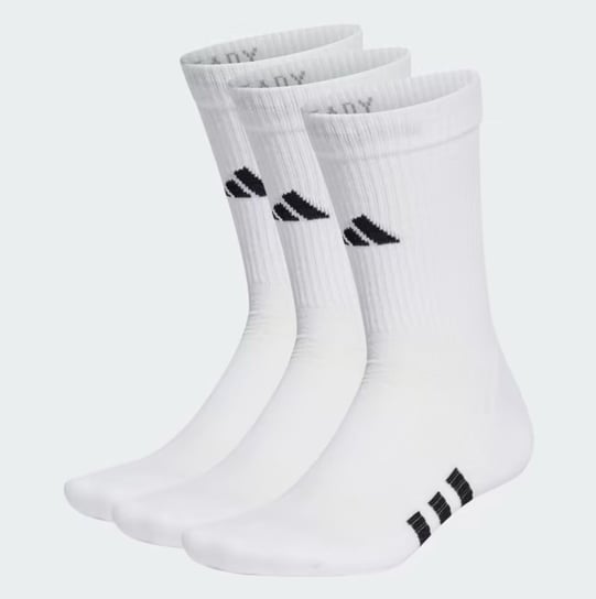 Adidas, Skarpety Performance Cushioned Crew Socks, HT3452, 3 pary, białe, rozmiar M Adidas