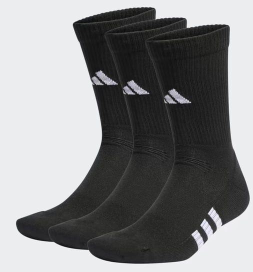 Adidas, Skarpety Performance Cushioned Crew Socks, IC9519, 3 pary, czarne, rozmiar L Adidas