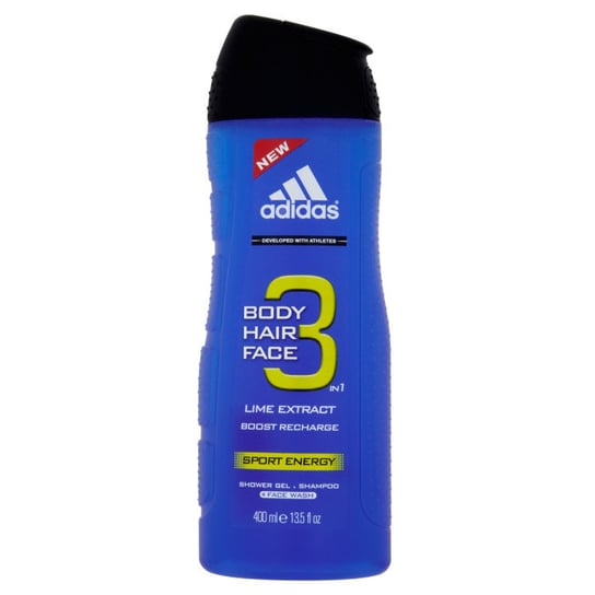 Adidas, Sport Energy, Żel pod prysznic 3w1, 400 ml Adidas