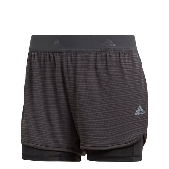 Adidas, Szorty damskie, Two-in-One Chill Shorts W Grafitowe (CW4054), rozmiar M Adidas