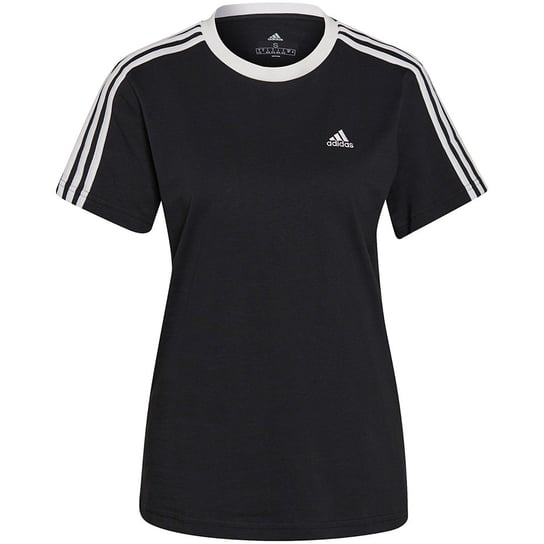 Adidas, T-shirt damski sportowy Essentials 3-Stripes, GS1379, Czarny, Rozmiar M Adidas