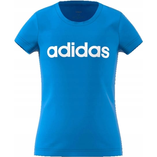 Adidas t-shirt dziecięcy Young Girl Essentials Linear Tee EH6174 niebieski 116 Adidas