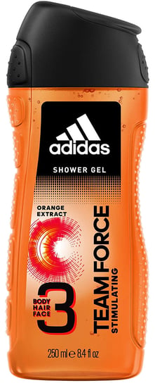 Adidas, Team Force, Żel pod prysznic 3w1, 250 ml Adidas