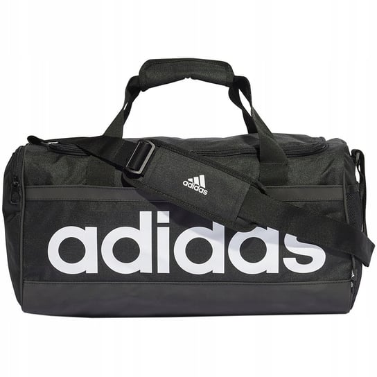 Adidas, Torba sportowa Essentials Linear Duffel Extra Small, HT4744, Czarno-biała Adidas
