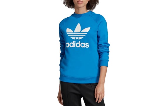 adidas Trefoil Crewneck Sweatshirt  ED7582 damska Bluza sportowa niebieski Adidas