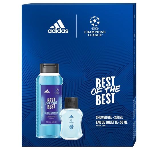 Adidas, Uefa Champions League, Best Of The Best, zestaw prezentowy Kosmetyków, 3 Szt. Adidas