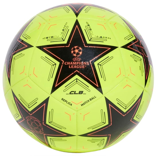 adidas UEFA Champions League Club Ball IX4065, unisex, piłki do piłki nożnej, Żółte Adidas