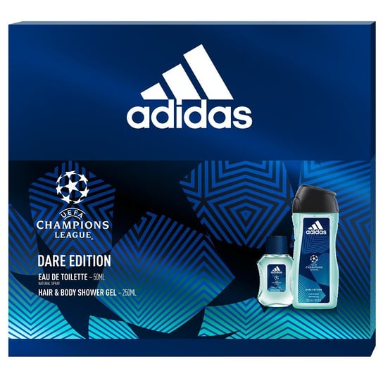 Adidas, Uefa Champions League Dare Edition, zestaw kosmetyków, 2 szt. Adidas
