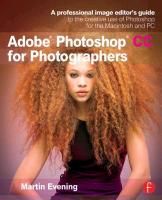 Adobe Photoshop CC for Photographers Evening Martin