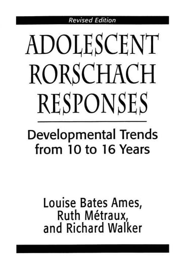 Adolescent Rorschach Responses Ames Louise Bates