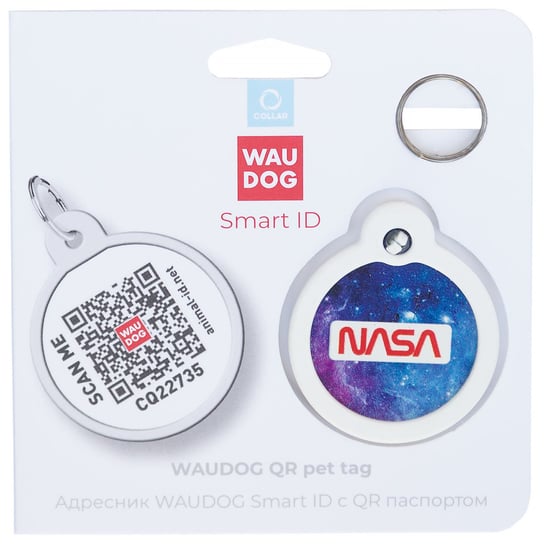 Adresówka dla psa metalowa z QR paszportem motyw NASA21 Inna marka