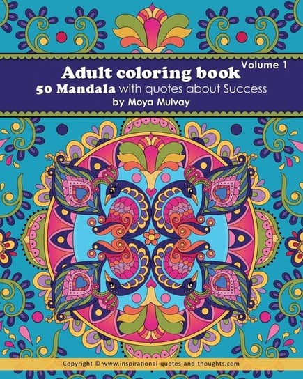 Adult Coloring Book - 50 Mandala with Quotes About Success Mulvay Moya