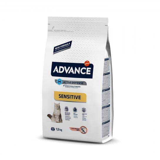 ADVANCE Adult Salmon Sensitive - sucha karma z łososiem dla wrażliwych kotów 1,5kg [922072] ADVANCE