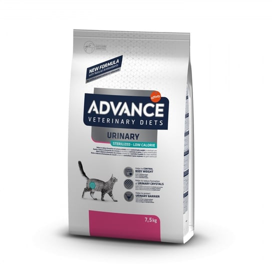 ADVANCE DIET Urinary Sterilized Low Calorie - sucha karma dla kotów sterylizowanych 7,5kg [924021] ADVANCE