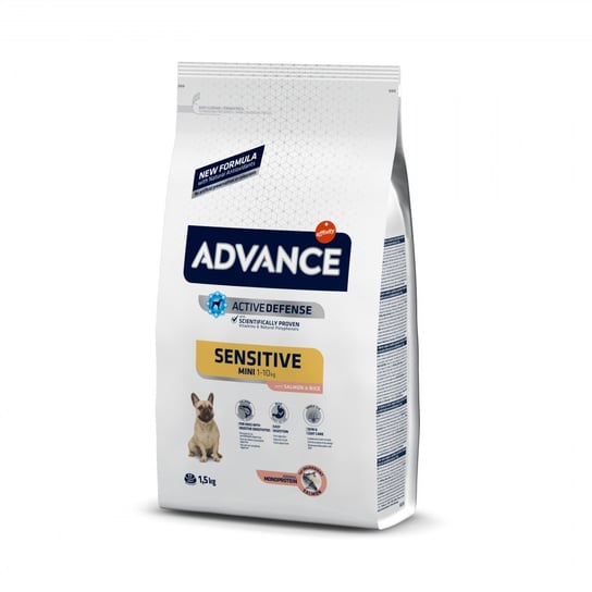 ADVANCE Mini Sensitive - sucha karma dla psów ras małych z wrażliwością pokarmową 1,5kg [923524] ADVANCE
