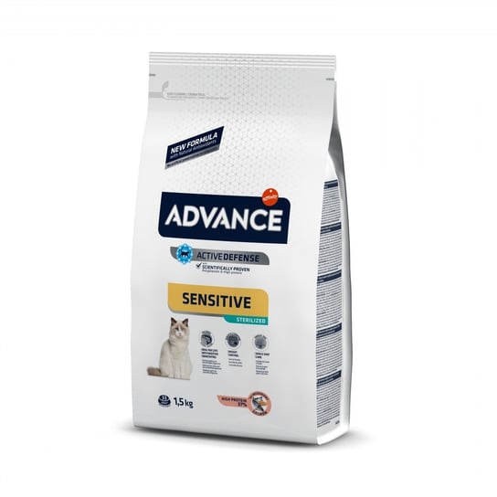 Advance Sterilized Salmon Sensitive - Sucha Karma Z Łososiem Dla Wrażliwych Kotów Sterylizowanych 1,5Kg [922080] ADVANCE