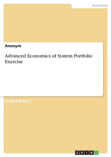 Advanced Economics of System Portfolio Exercise Anonym