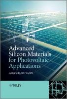 Advanced Silicon Materials for Photovoltaic Applications Pizzini S.