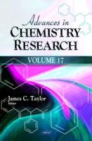 Advances in Chemistry Research Taylor James C.