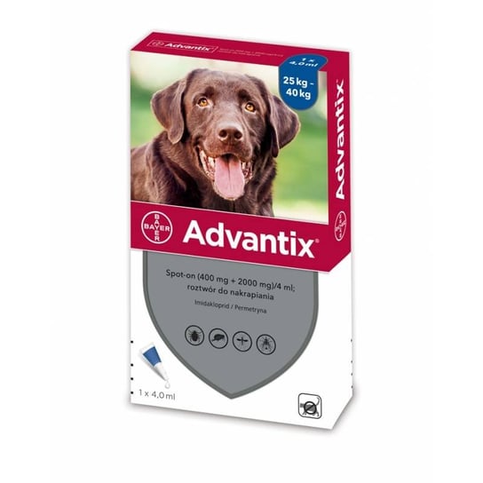 Advantix - dla psów 25-40kg (pipeta 4ml) Bayer