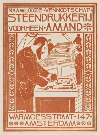 Advertentie van kledingzaak, Johann Georg van Caspel - plakat 50x70 cm Galeria Plakatu