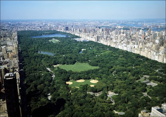 Aerial view of Central Park, New York., Carol Highsmith - plakat 29,7x21 cm Galeria Plakatu