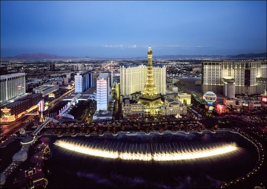 Aerial view of Las Vegas, Carol Highsmith - plakat 100x70 cm Galeria Plakatu