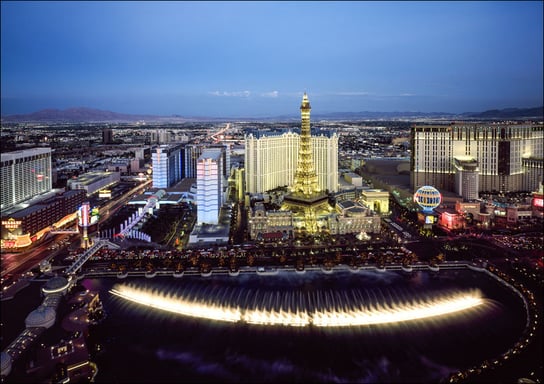 Aerial view of Las Vegas, Carol Highsmith - plakat 80x60 cm Galeria Plakatu