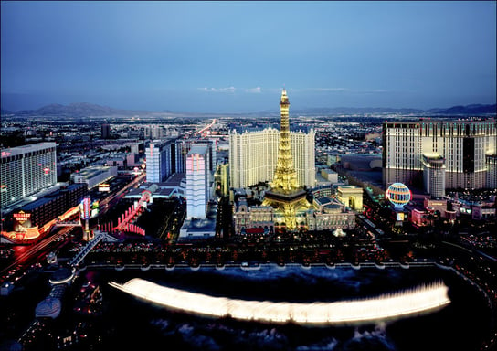 Aerial view of Las Vegas, Carol Highsmith - plakat 80x60 cm Galeria Plakatu