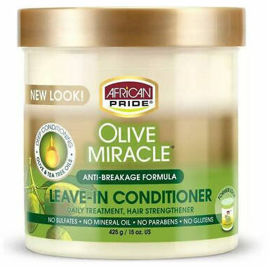 African Pride, Olive Miracle Leave-in Conditioner, Odżywka do włosów, 444ml African Pride