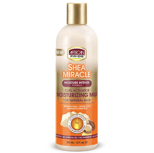 African Pride, Shea Miracle Curl Activator Moisturizing Milk for Natural Hair, 355ml African Pride