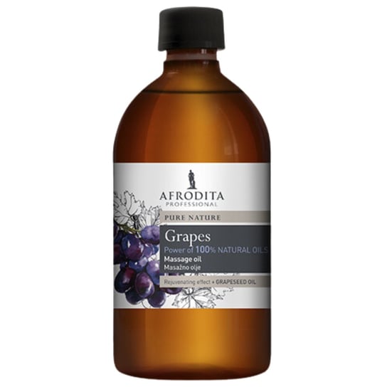 Afrodita Grapes, Winogronowy Olejek Do Masażu, 500ml Afrodita