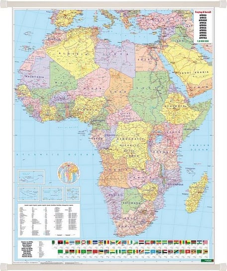 Afryka. Mapa ścienna polityczna 1:8 000 000 Freytag & Berndt
