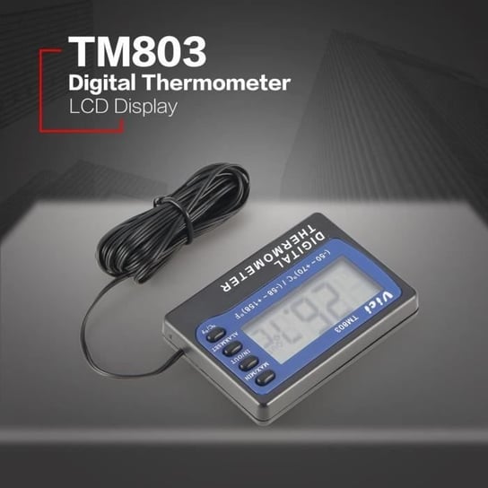 AG Termometr cyfrowy TM803 bez baterii do akwarium z lodówko-zamrażarką Inna marka