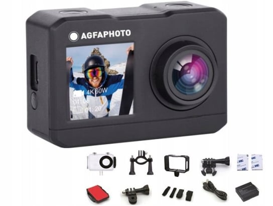 Agfa Ac7000 Kamera Sportowa 2.7k 16mp Wifi 2x Lcd Akcesoria AGFAPHOTO