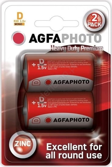 Agfa Bateria Heavy Duty D / R20 2 szt. AGFAPHOTO