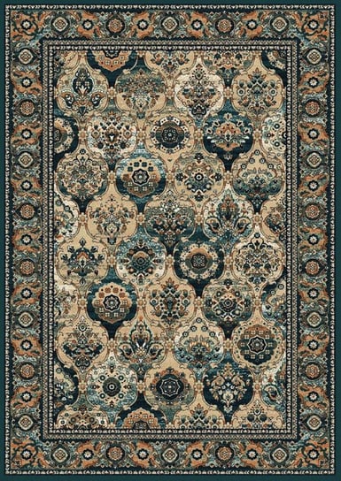 Agnella, Dywan wełniany Agnella Isfahan Forenza szmaragd, 240x340 cm Agnella