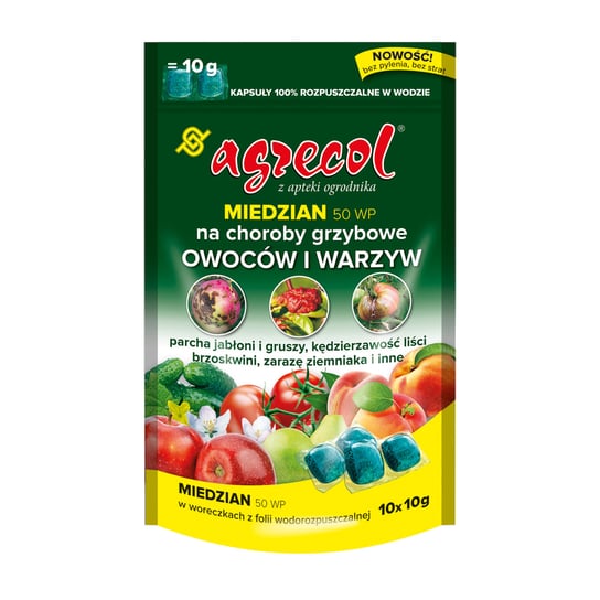 AGRECOL MIEDZIAN 50 WP 100G NA CHOROBY GRZYBOWE Agrecol