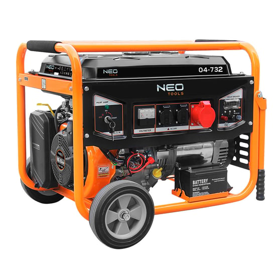 Agregat prądotwórczy przenośny trojfazowy generator prądu 7- 7,5kW NEO 04-732 Neo Tools