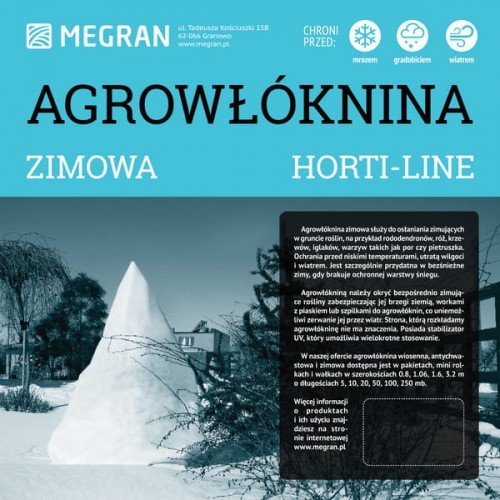 Agrowłóknina HORTI-LINE zimowa 3,20 m x 10 mb MEGRAN