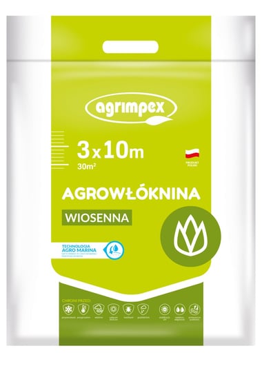 Agrowłóknina wiosenna AGRIMPEX z technologią Agro-Marina, 3x10 m Agrimpex